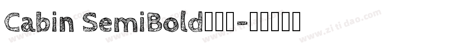 Cabin SemiBold手机版字体转换